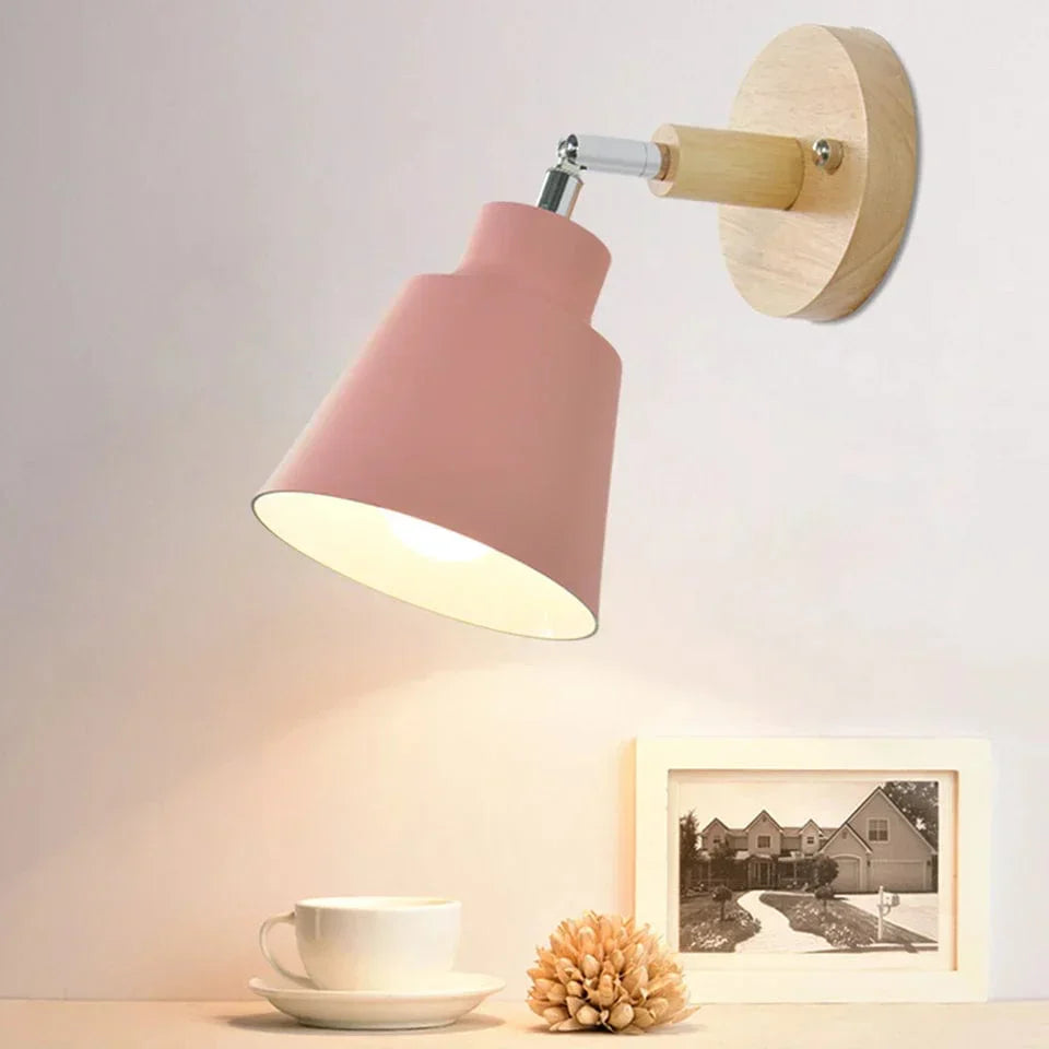 Nordéa Scandinavian Wall Light with Socket and Switch