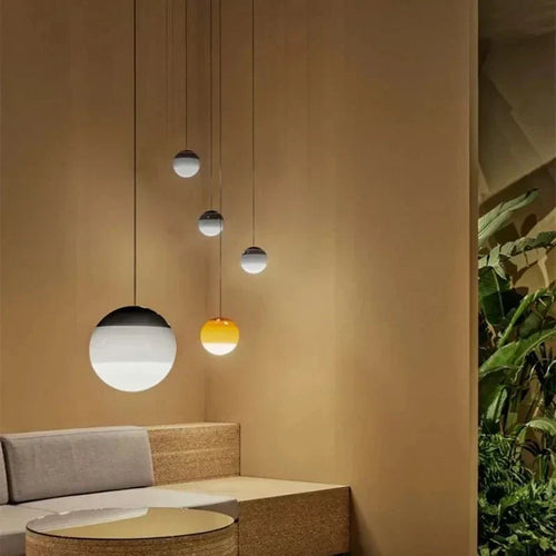 AuraVista Dimmable Glass Pendant Light for Dining Room and Bedroom