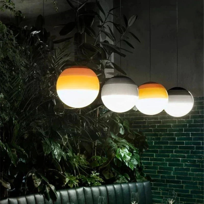 AuraVista Dimmable Glass Pendant Light for Dining Room and Bedroom