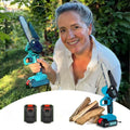 TimberLite 6-Inch Cordless Mini Chainsaw with Dual Battery Pack