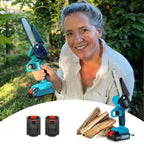 TimberLite 6-Inch Cordless Mini Chainsaw with Dual Battery Pack