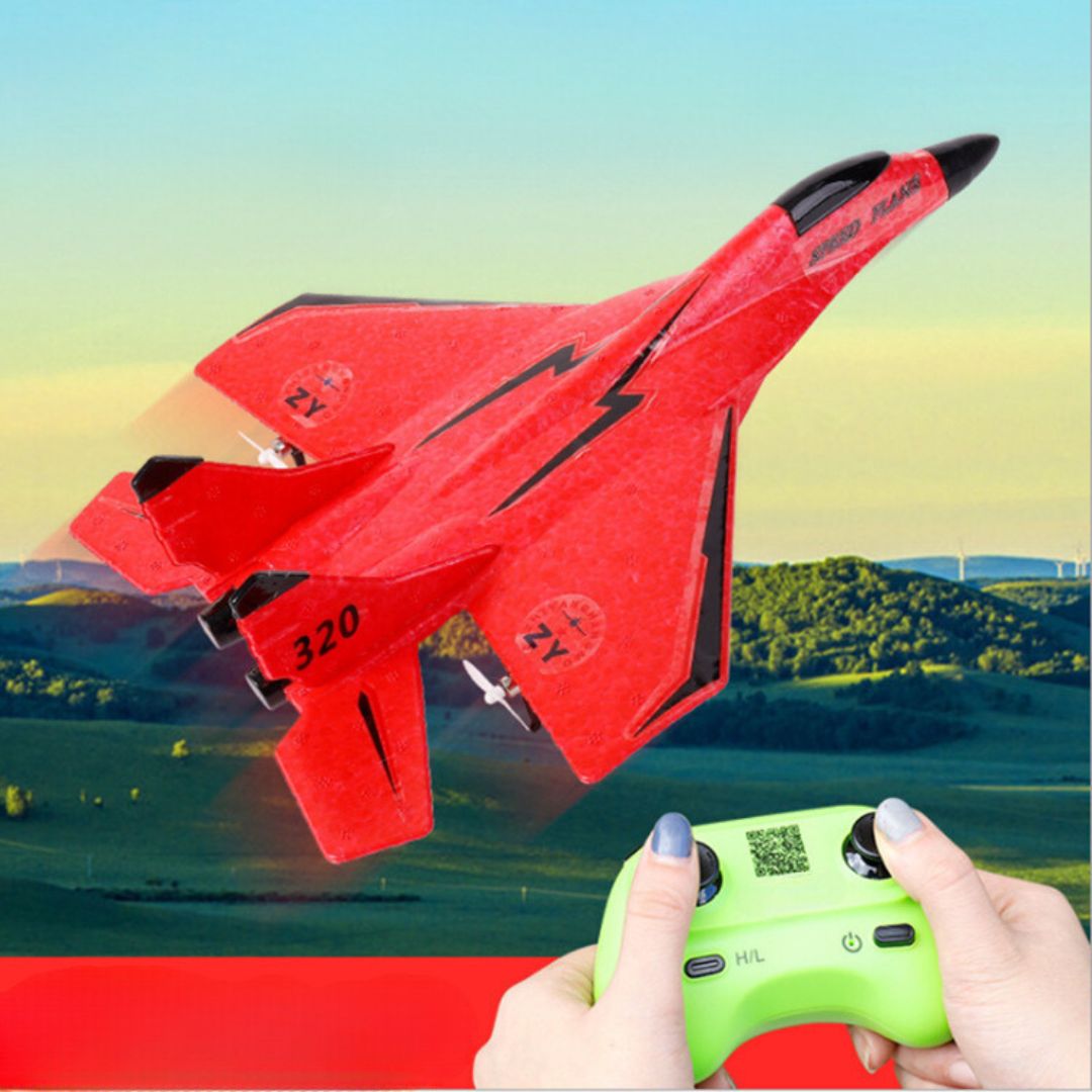 SkyGlide Foam RC Airplane - Durable Remote-Controlled Flight Toy