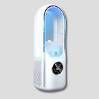 BreezeCore Bladeless Table Fan Quiet Desktop Cooling Fan 3 Modes