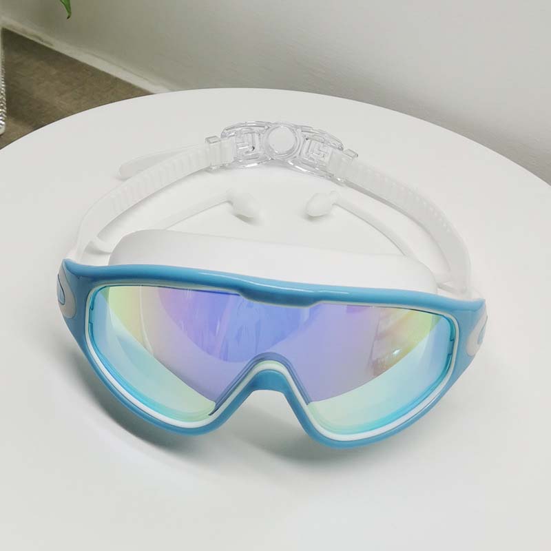 AquaVista Wide View Swim Goggles | Anti-Fog UV Protection Adult Goggles