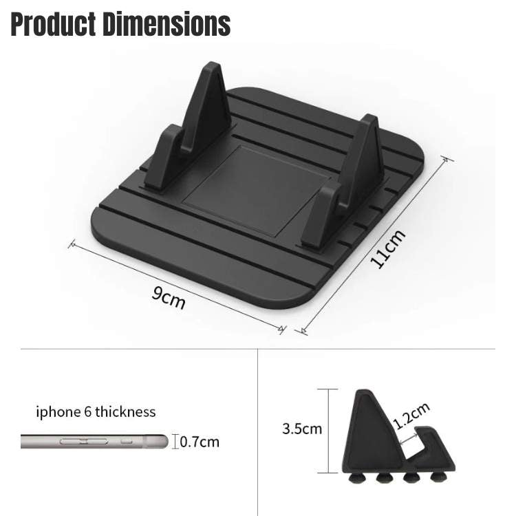 GripNest Anti-Slip Dashboard Phone Holder for Secure Car Mounting
