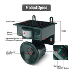 SolarGuard Motion Activated Solar Bird Deterrent for Outdoor Use