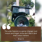 SolarGuard Motion Activated Solar Bird Deterrent for Outdoor Use