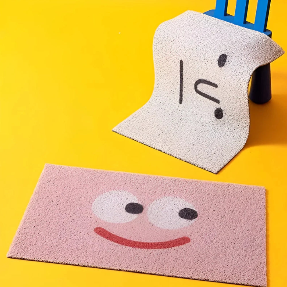 Joyful Smile Doormat Non-Slip for a Welcoming Entrance