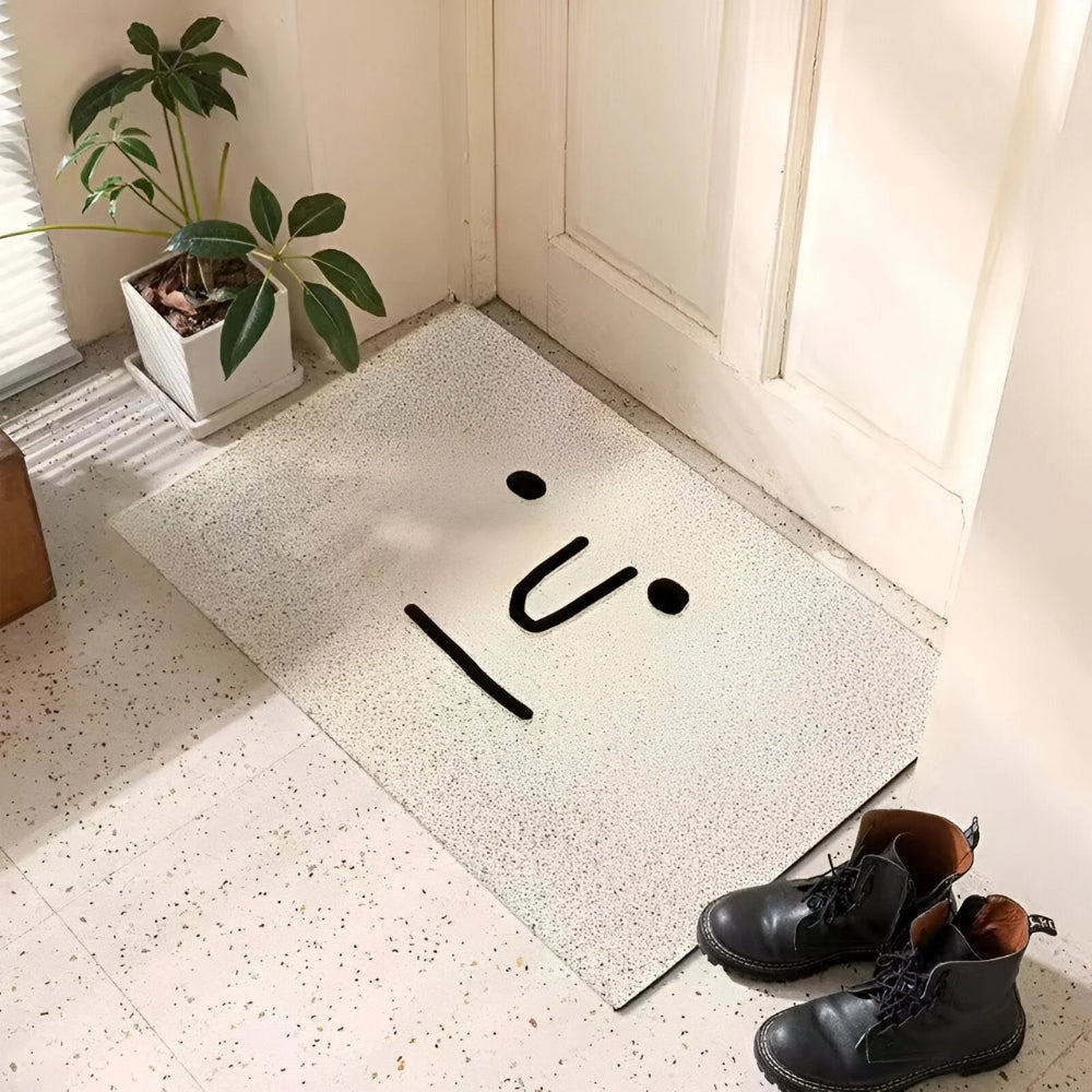 Joyful Smile Doormat Non-Slip for a Welcoming Entrance