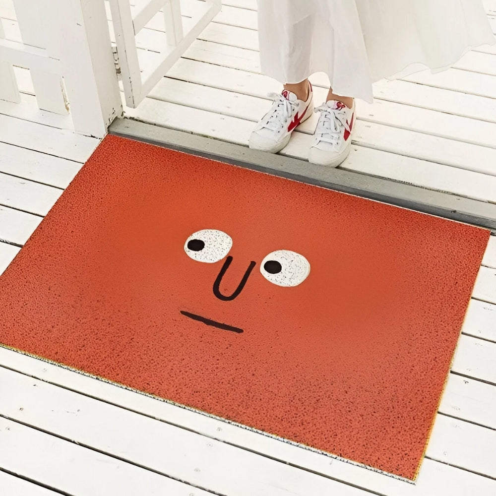 Joyful Smile Doormat Non-Slip for a Welcoming Entrance