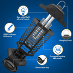 UV Grid Flying Insect Eliminator with Steel Grid and Removable Insect Trap