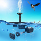SolarRipple Floating Solar Fountain Pump with Multi Spray Nozzles