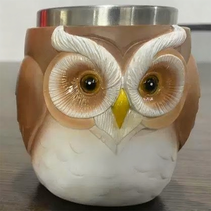CraftRelief 3D Decorative Mug Stainless Steel Lined Novelty Cup
