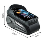 TrailVault Waterproof Bike Frame Bag with Touchscreen Phone Holder