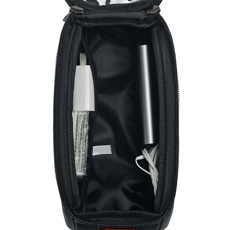 TrailVault Waterproof Bike Frame Bag with Touchscreen Phone Holder
