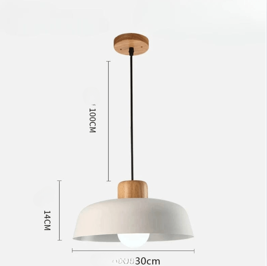 Skandelya Suspension Scandinave Bois et Métal Design Moderne