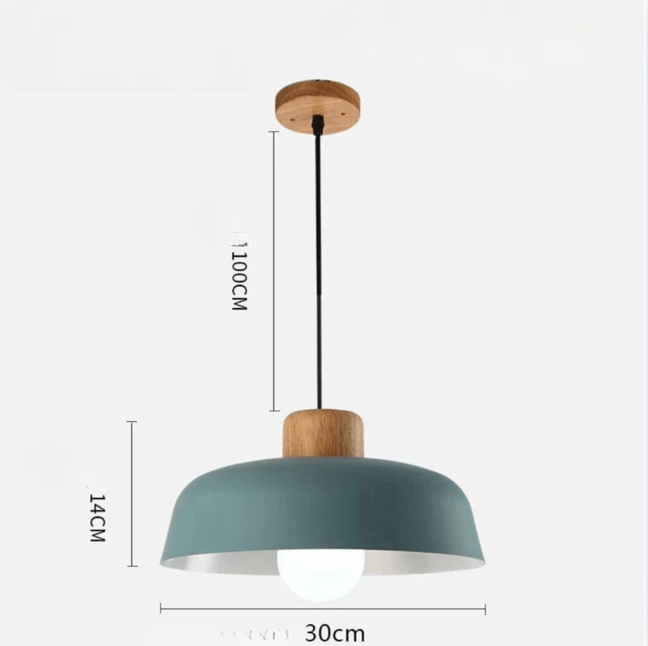 Skandelya Suspension Scandinave Bois et Métal Design Moderne