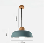Skandelya Suspension Scandinave Bois et Métal Design Moderne
