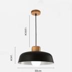 Skandelya Suspension Scandinave Bois et Métal Design Moderne