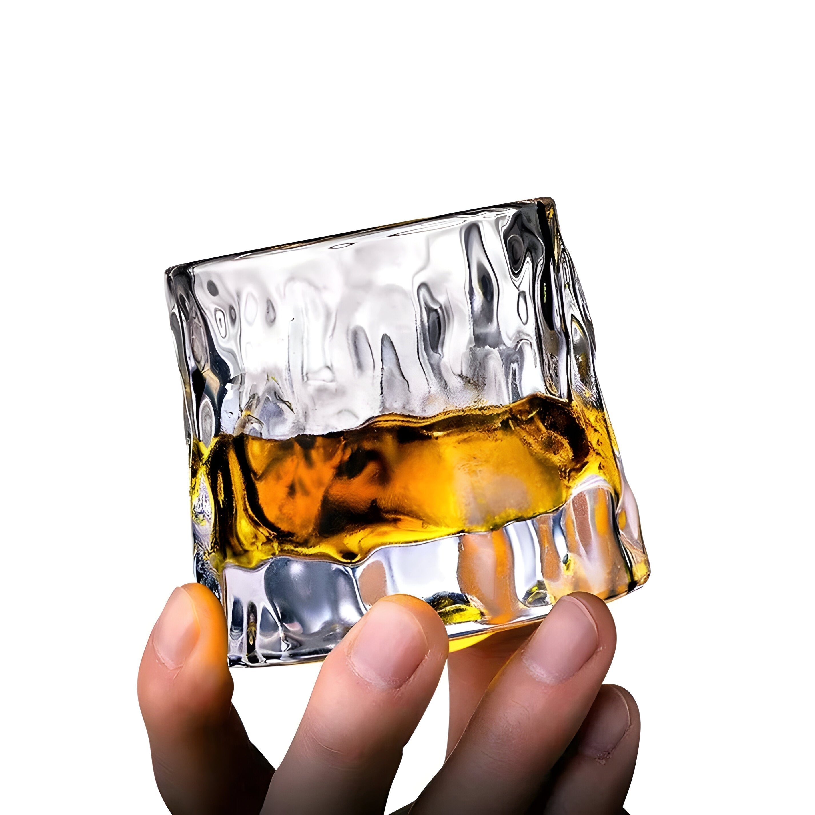 360° Rotating Textured Crystal Tasting Glass