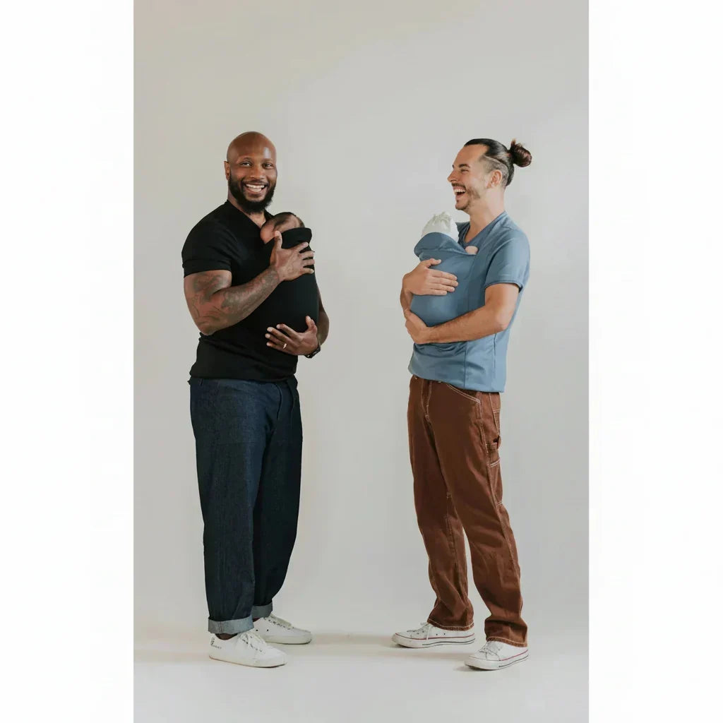 Hands-Free Baby Carrier Shirt with Built-in Pouch and Stretchy Cotton