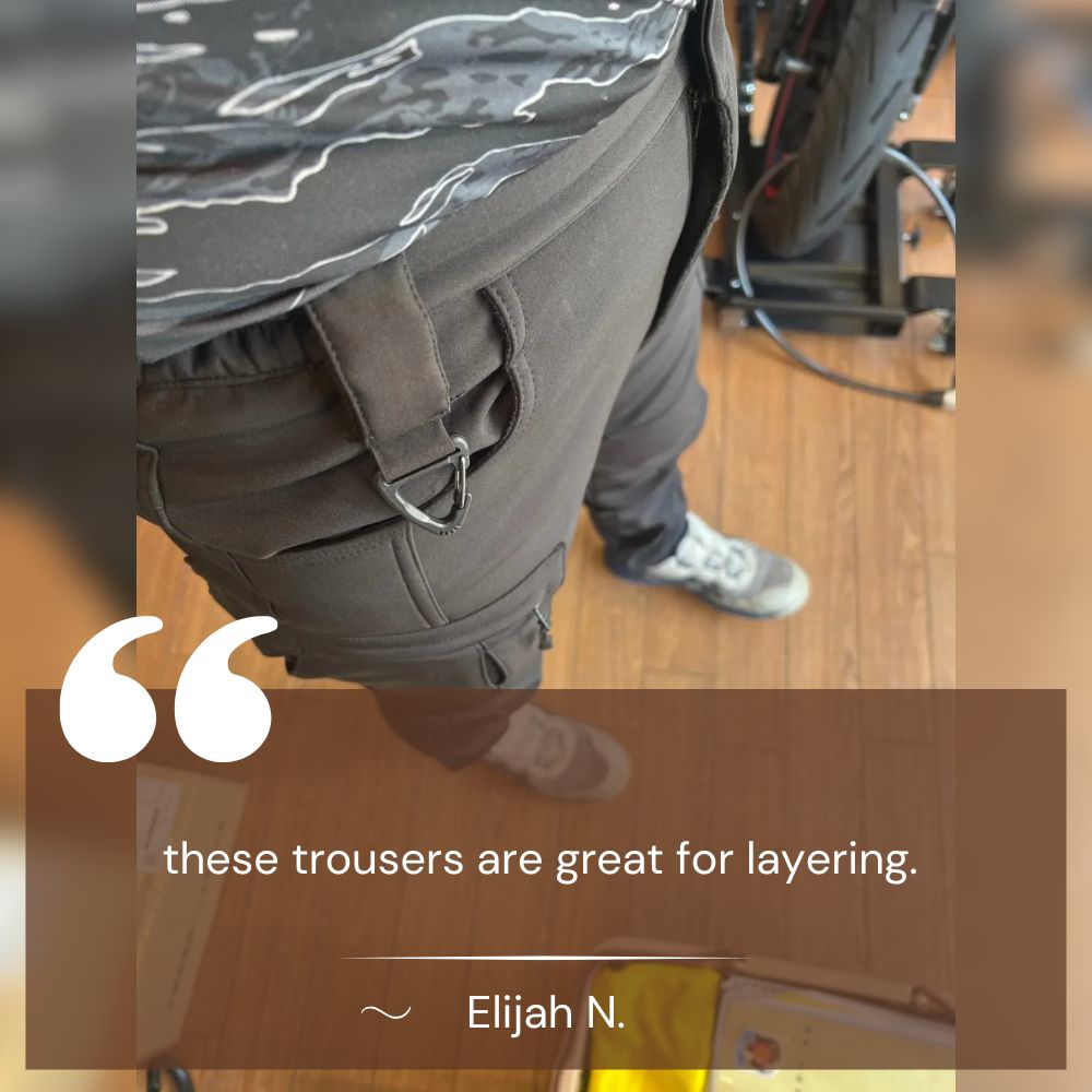 PeakForge Fleece-Lined Outdoor Trousers for Hiking and Work