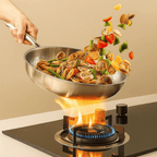 TitanChef Stainless Steel Frying Pan | Multi-Layer Uncoated Skillet