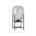 Fuméria Table Lamp Smoked Glass Modern Minimalist Design