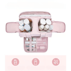 Travel Toiletry Hanging Organizer with Water-Resistant Fabric and Multiple Pockets
