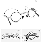 FlexiView Foldable Reading Glasses with Blue Light Filtering Lenses