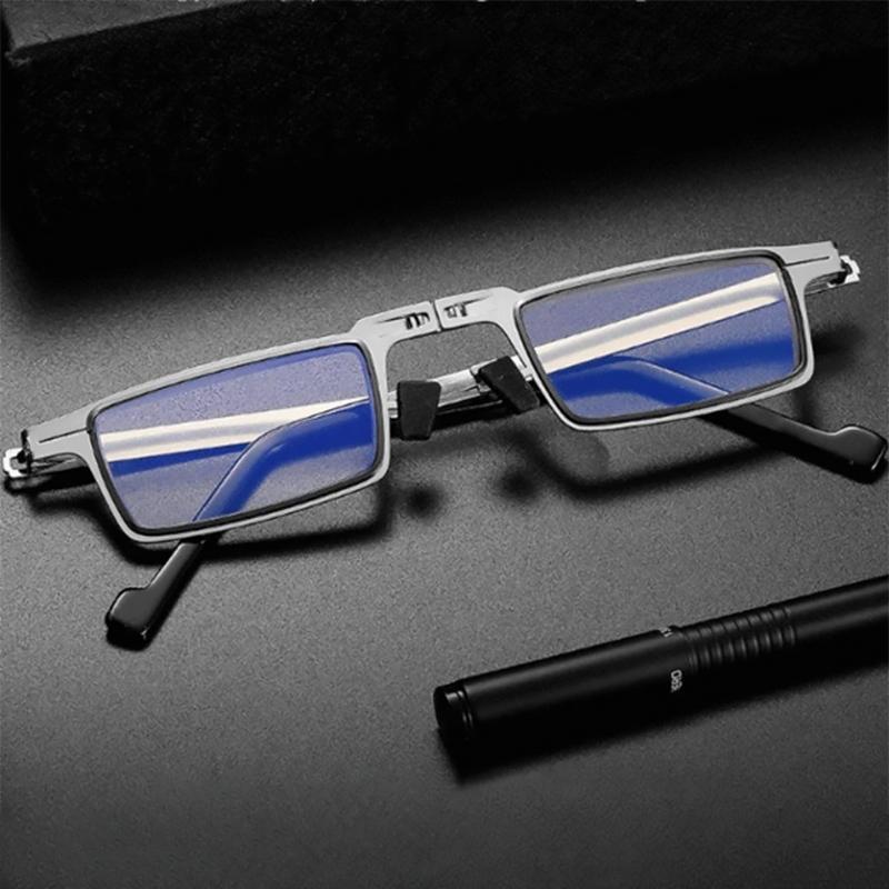 FlexiView Foldable Reading Glasses with Blue Light Filtering Lenses