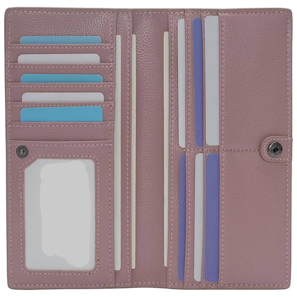 Slim RFID-Blocking Leather Bifold Card Wallet – Premium Protection & Style