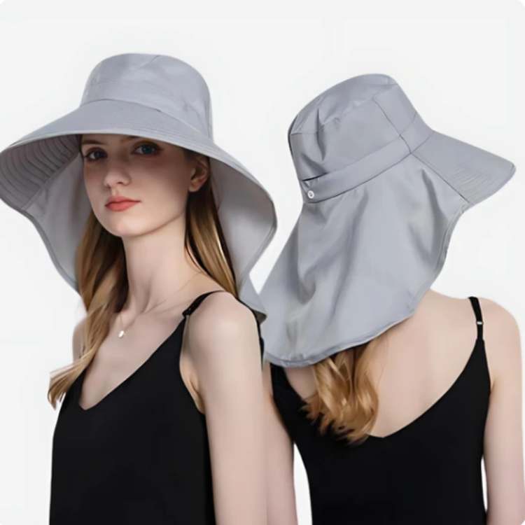 SunHaven Wide Brim Sun Hat with Adjustable Strap for Outdoor Activities