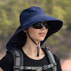 SunHaven Wide Brim Sun Hat with Adjustable Strap for Outdoor Activities