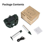 GardenGuard Solar Ultrasonic Pest Repeller with Motion Sensor