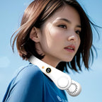 AeroLoop Bladeless Neck Fan 5 Speed Rechargeable Portable Cooling Fan
