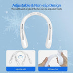 AeroLoop Bladeless Neck Fan 5 Speed Rechargeable Portable Cooling Fan