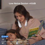 AeroLoop Bladeless Neck Fan 5 Speed Rechargeable Portable Cooling Fan