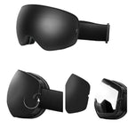 FrostPeak UV400 Anti-Fog Ski Goggles for Skiing and Snowboarding