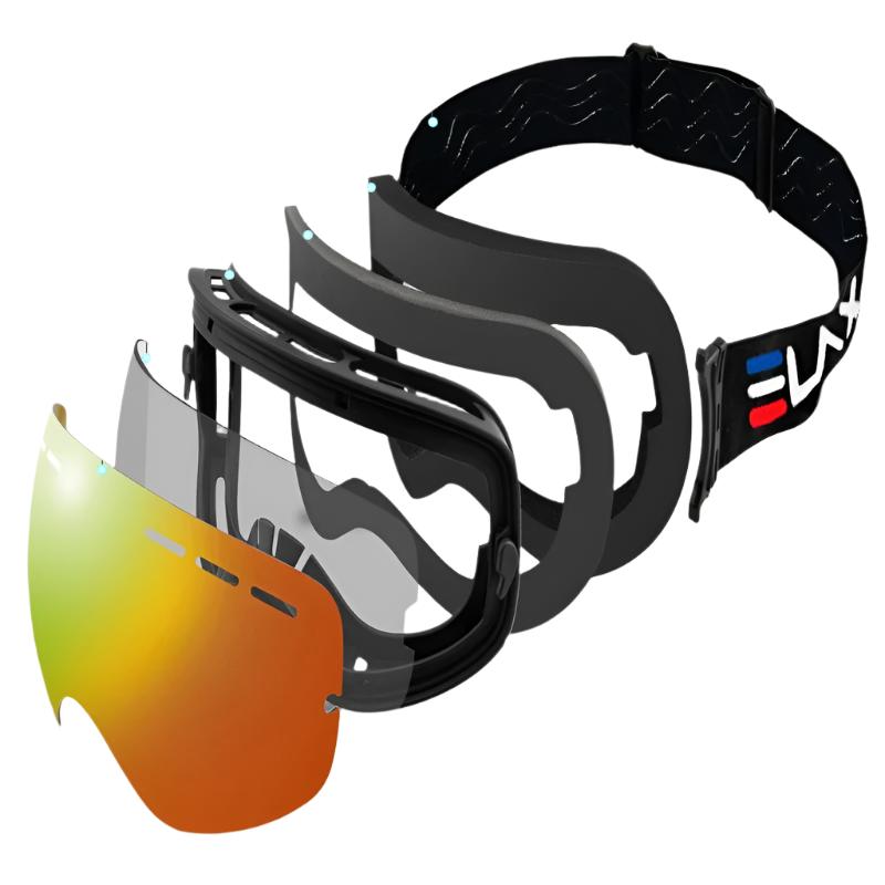 FrostPeak UV400 Anti-Fog Ski Goggles for Skiing and Snowboarding