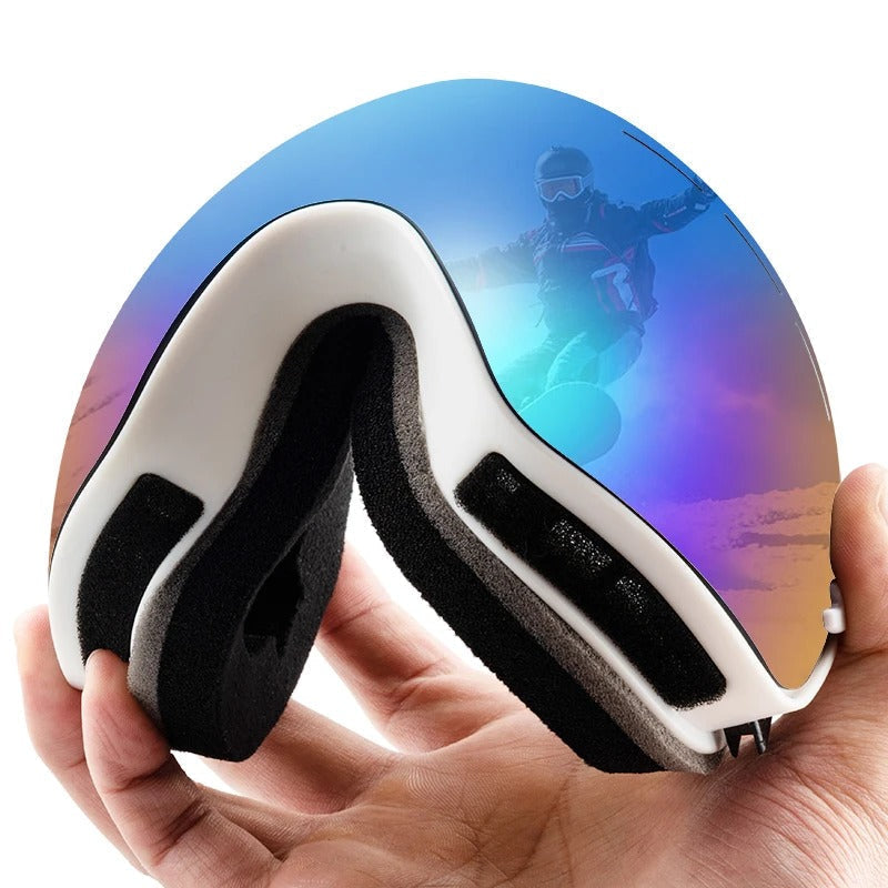 FrostPeak UV400 Anti-Fog Ski Goggles for Skiing and Snowboarding