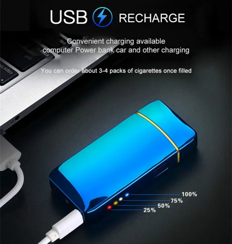 IgniSpark USB Rechargeable Plasma Arc Lighter with LED Display