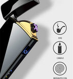 IgniSpark USB Rechargeable Plasma Arc Lighter with LED Display