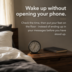 Silent Sweep Bedside Alarm Clock with Warm Night Light