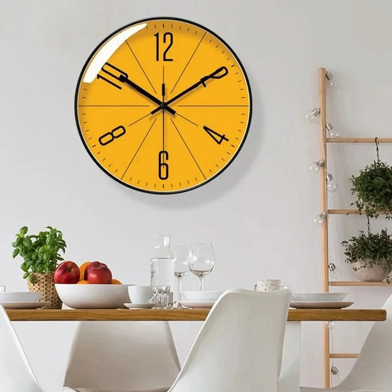 Black and White Wall Clock - Minimalist Elegance