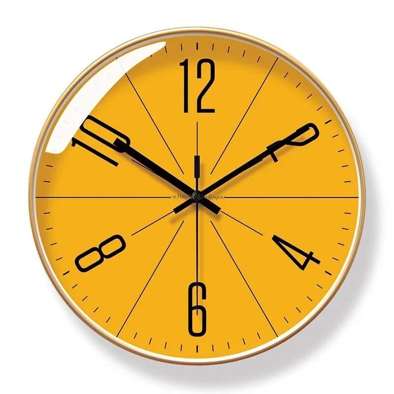 Black and White Wall Clock - Minimalist Elegance