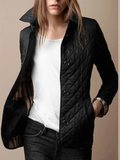 Elaris Women's Quilted Jacket Turn Down Collar Lightweight Coat