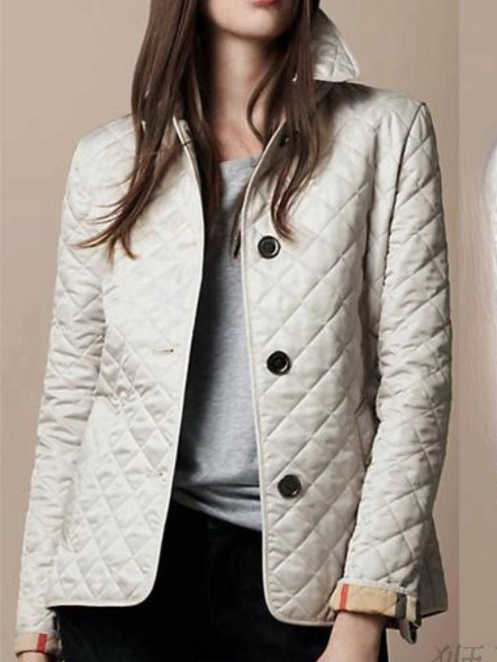 Elaris Women's Quilted Jacket Turn Down Collar Lightweight Coat